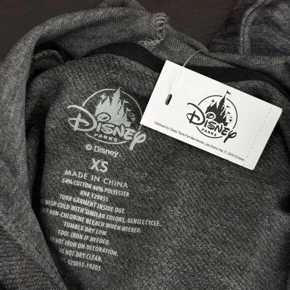 Disney Hoodie Womens XS Minnie Mickey Mouse Magical Burnout DisneyWorld Sweater - Picture 8 of 10